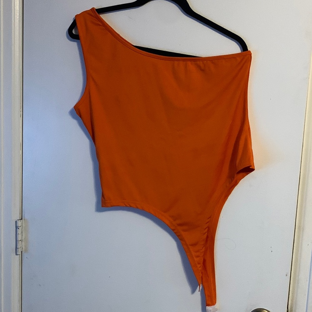 Orange bodysuit.  XL